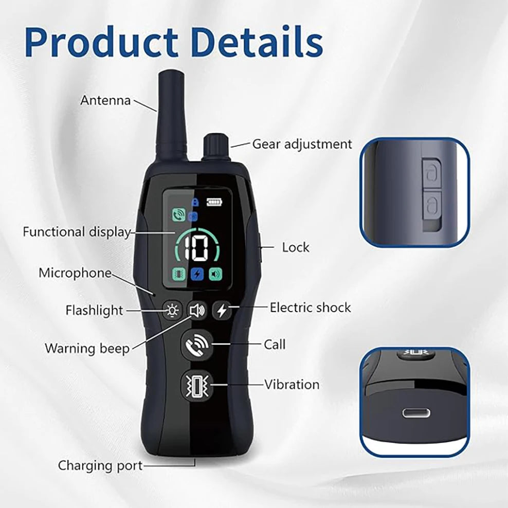 Dog Shock Collar 4900FT Dog Training Collar for Large Medium Small Dogs Waterproof Beep Vibration Safe Shock Remote Calling