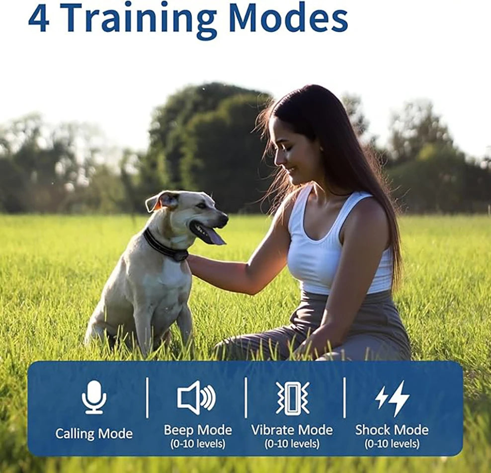 Dog Shock Collar 4900FT Dog Training Collar for Large Medium Small Dogs Waterproof Beep Vibration Safe Shock Remote Calling