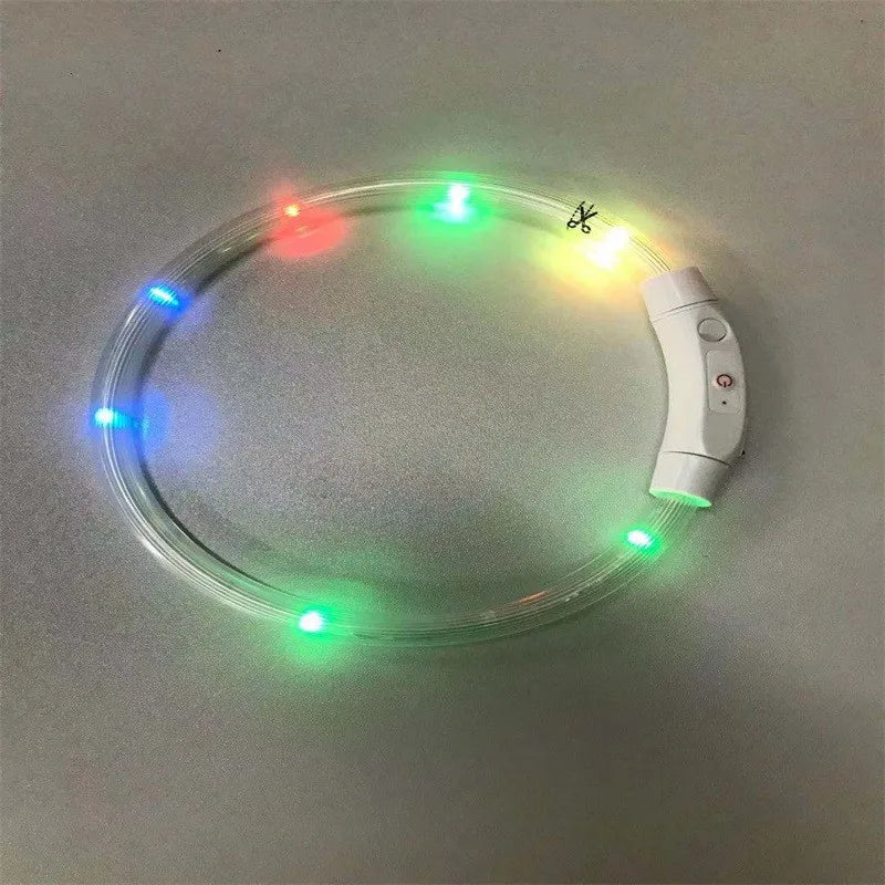 Led Usb Dog Collar Pet Dog Night Luminous Charge Collar Led Night Safety Flashing Glow Dog Loss Prevention Collar Pet Accessorie