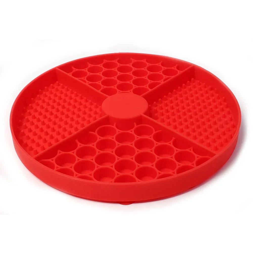 Pet Supplies Silicone Pet Licking Mat Cat Anti-choking with Slow Food Bowl Puppy Bath Distracted Licking Plate Cutlery Dog Bowl