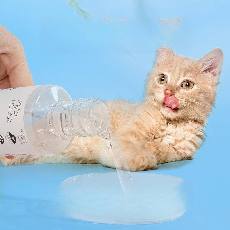 Dog Cat Mouthwash 200ml Natural Oral Care Water Additive for Fresh Breath Tartar Control  Effective Teeth Cleaner Deodorizer