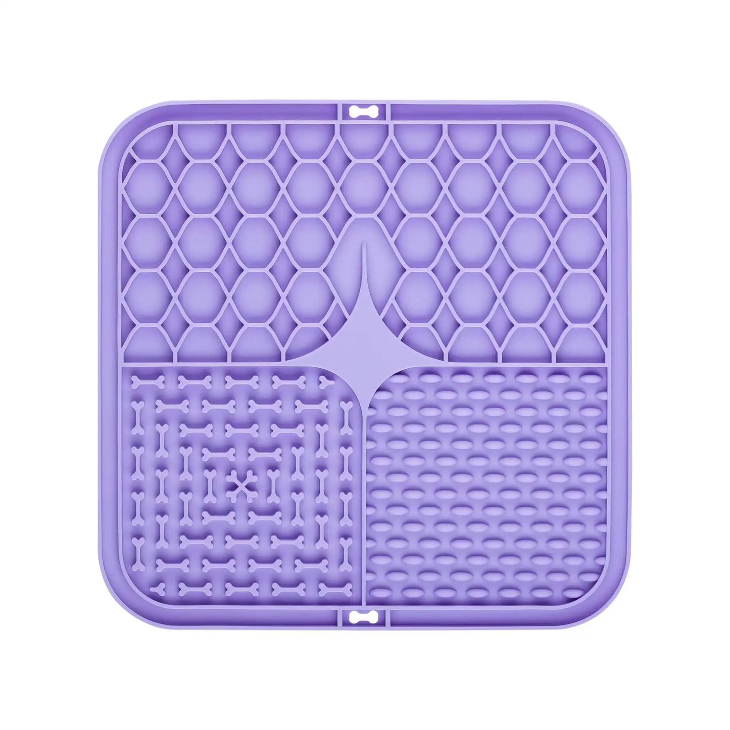 Poursweet Dog Lick Mat with Suction Cups Slow Feeders Licking Pet Anxiety Relief Cat Training for Food Yogurt Peanut Butter