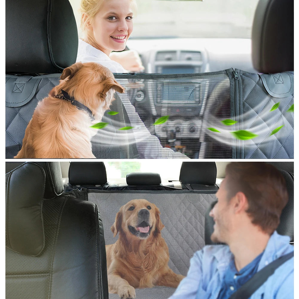 Dog Seat Cover for Back Seat Waterproof Pet Travel Dog Carrier Hammock Car Rear Back Seat Protector Mat Safety Carrier For Dogs