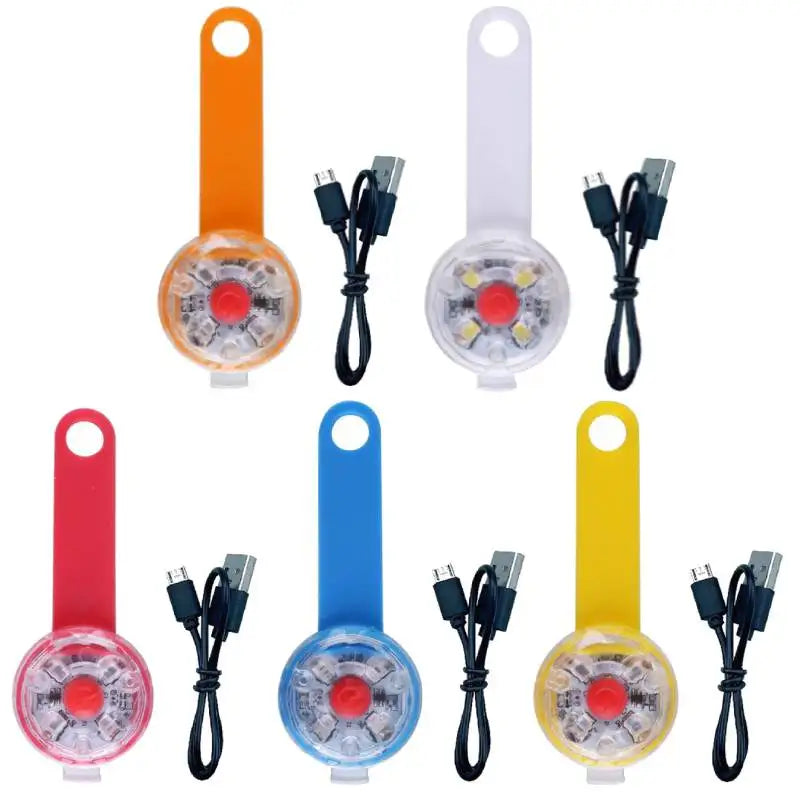 1-5Pcs LED Light Dog Collar Night Walking Pet Cat Glowing Pendant Safety Luminous Collar Dog USB Rechargeable 3 Modes Flashlight