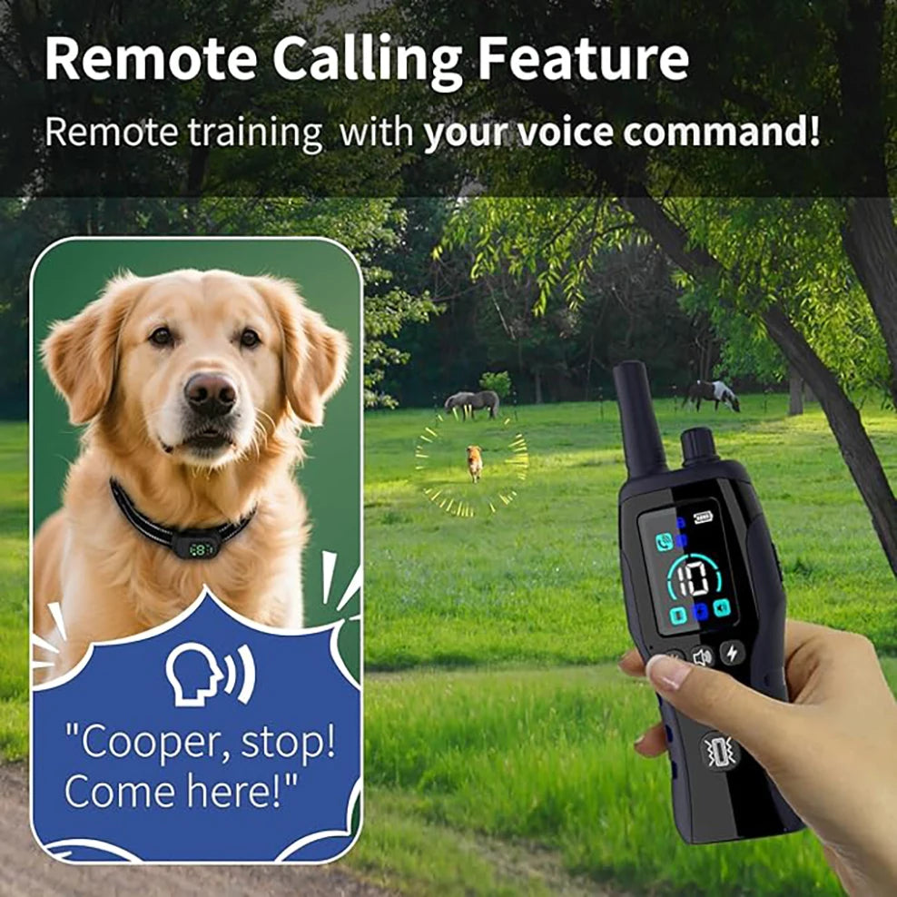 Dog Shock Collar 4900FT Dog Training Collar for Large Medium Small Dogs Waterproof Beep Vibration Safe Shock Remote Calling